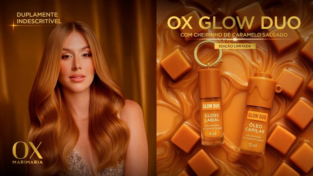 OX Glow Duo Caramelo Salgado em parceria com Mari Maria
