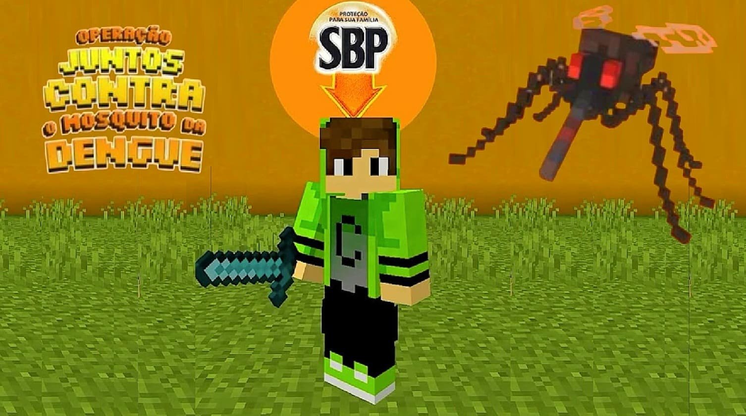 SBP leva prevenção da dengue ao Minecraft