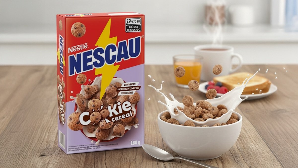 Embalagem do Nescau Cookie Cereal de 180 gramas